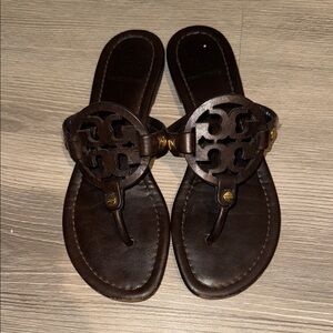 Brown Tory Burch Miller Sandals